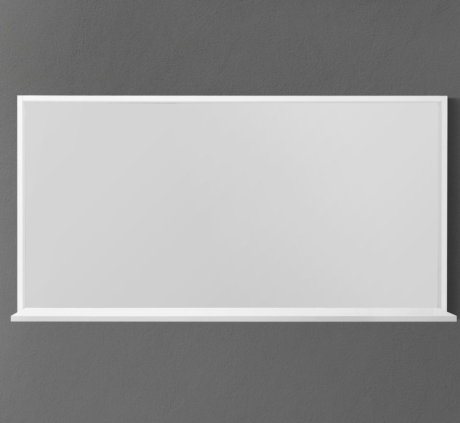 54" Framed Mirror with Shelf