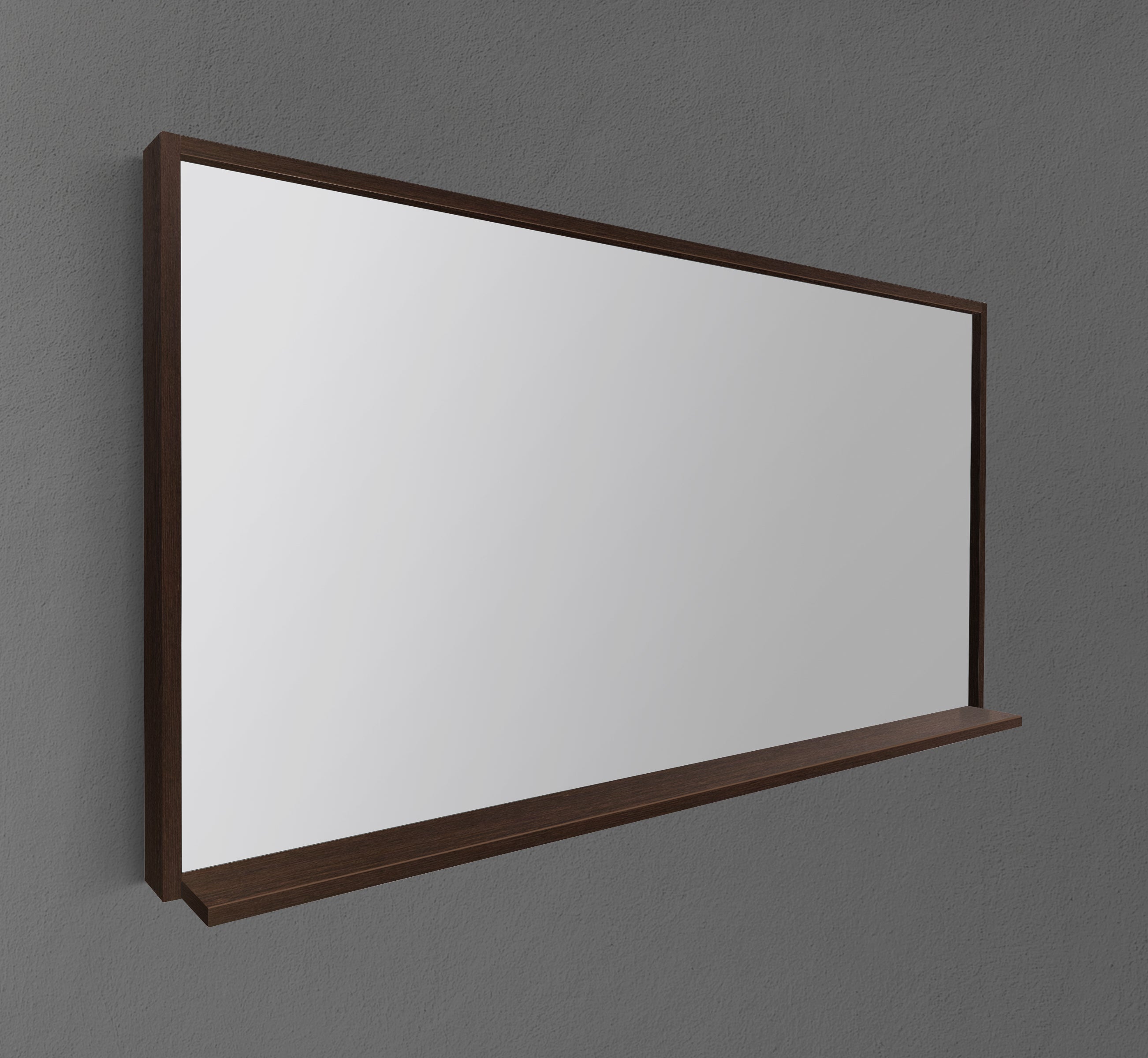 54" Framed Mirror with Shelf