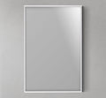 24" Matte White Frame Mirror