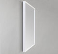 24" Matte White Frame Mirror