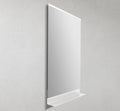 24" Metal Matte Frame Mirror with Shelf
