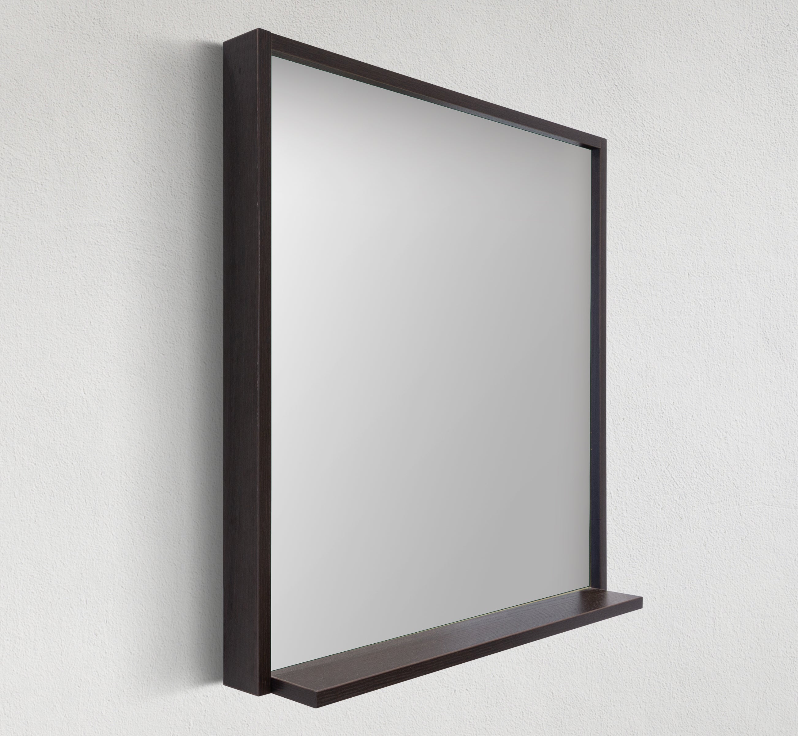 28" Framed Mirror with Shelf