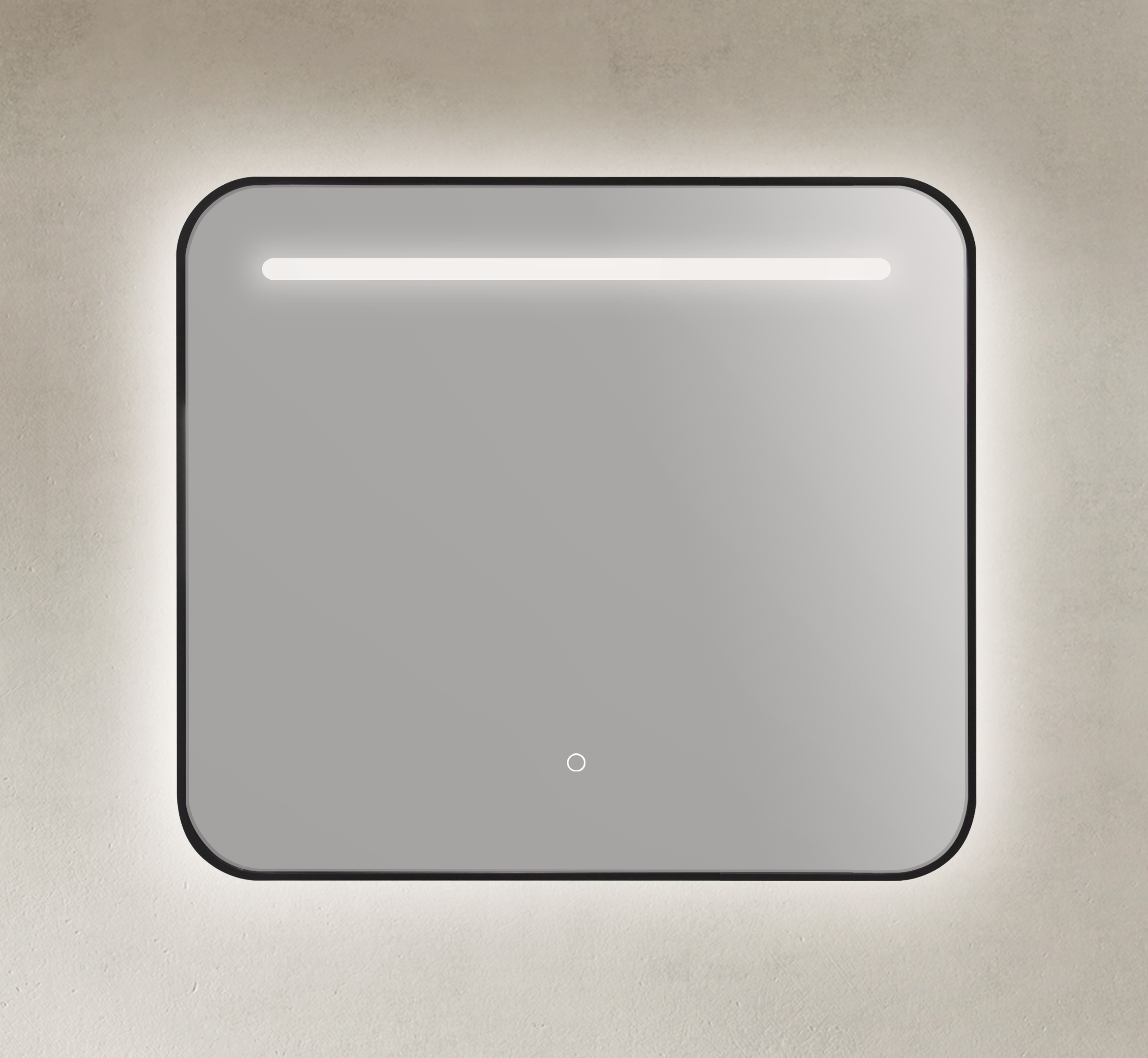 36" Black Framed LED Bathroom Vanity Mirror