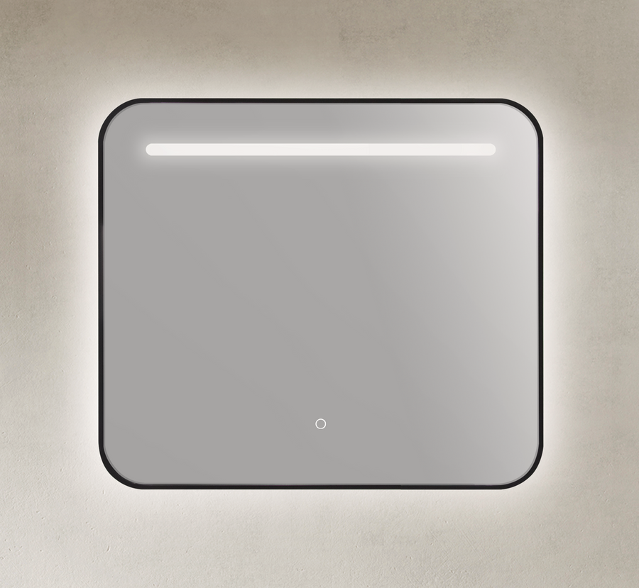 36" Black Framed LED Bathroom Vanity Mirror