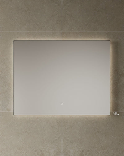47" Black Framed LED Mirror
