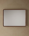 47" Framed Wood Veneer Mirror
