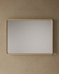 47" Framed Wood Veneer Mirror