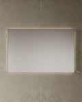 55" Black Framed LED Mirror