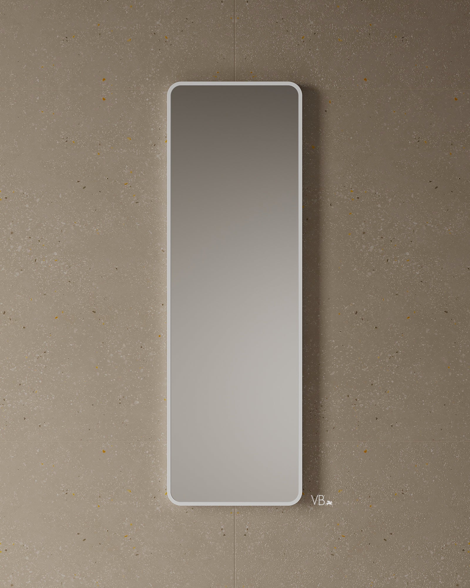 15" Tall Rounded Edge Mirror