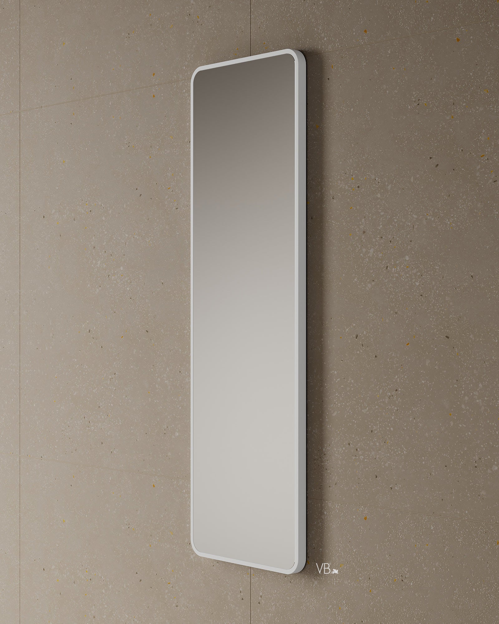 15" Tall Rounded Edge Mirror