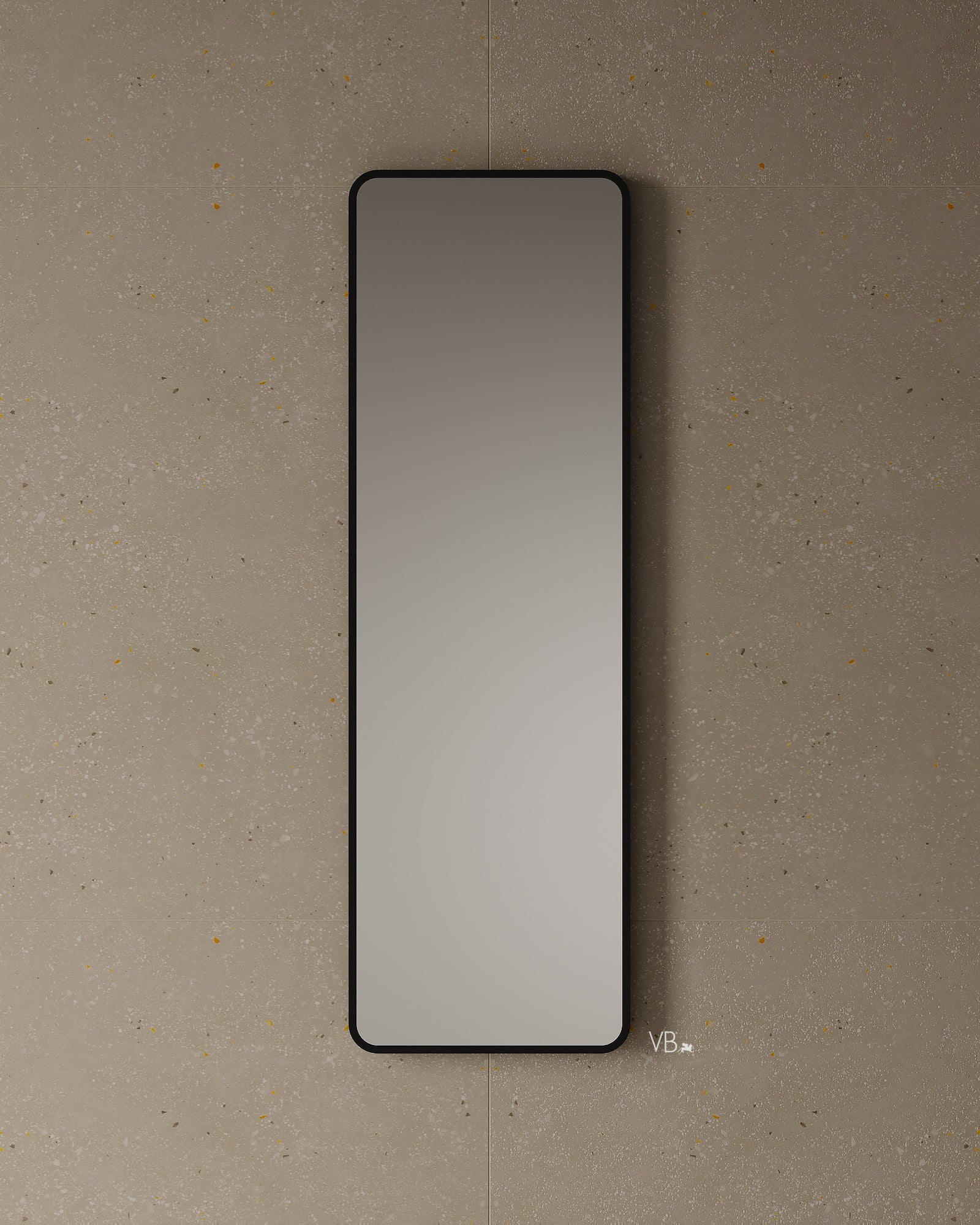 15" Tall Rounded Edge Mirror