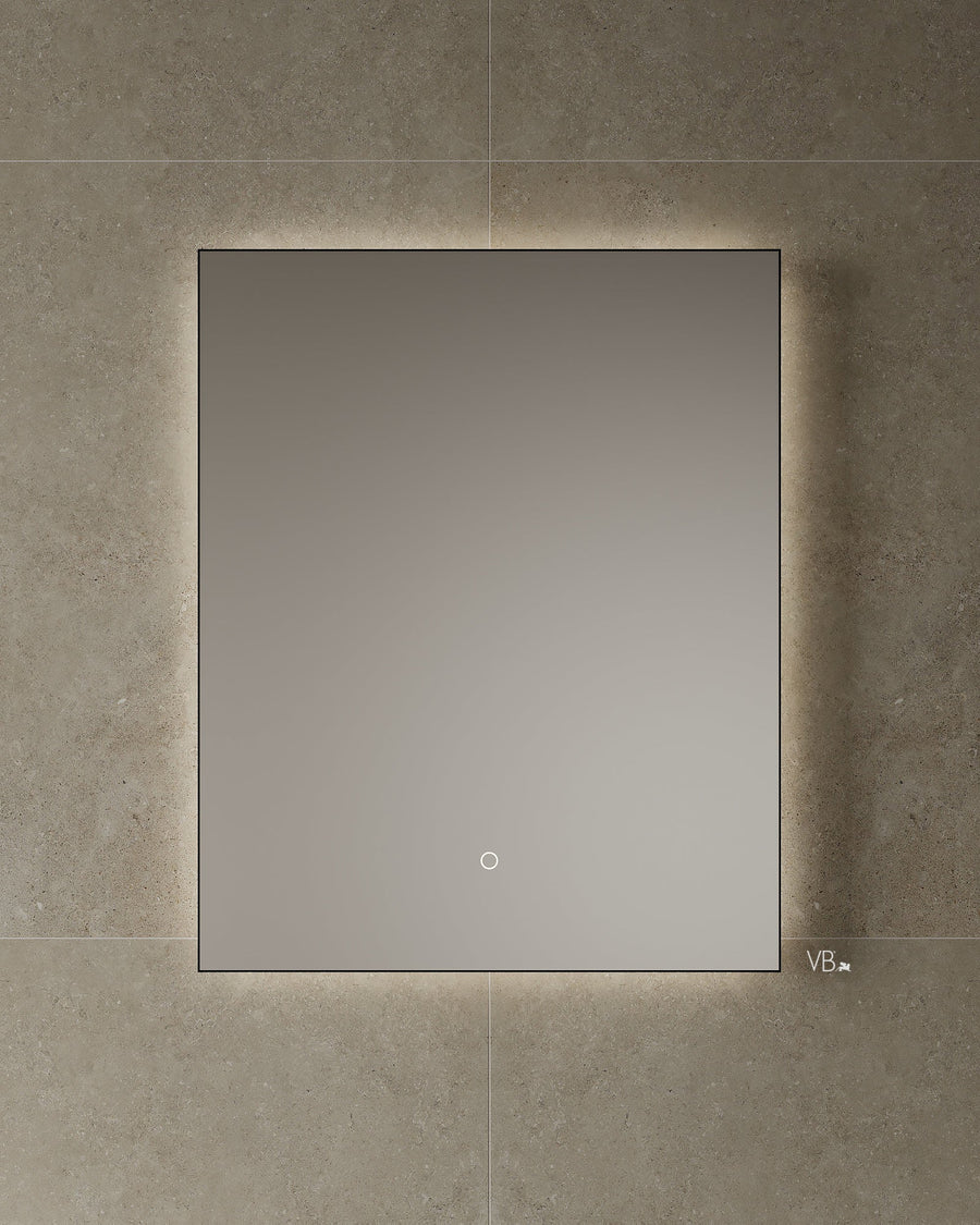 29" Black Framed LED Mirror
