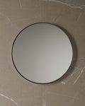 32" Round Chrome Frame Mirror