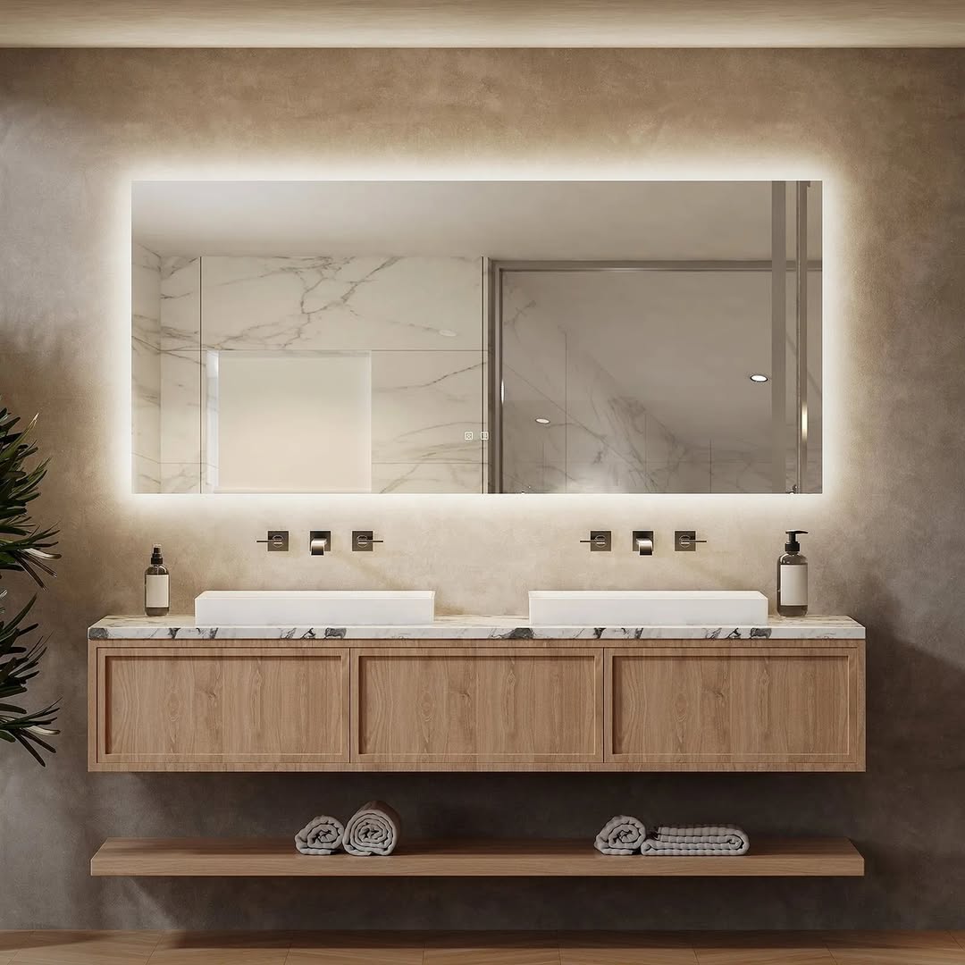 Bathroom Mirror Installation