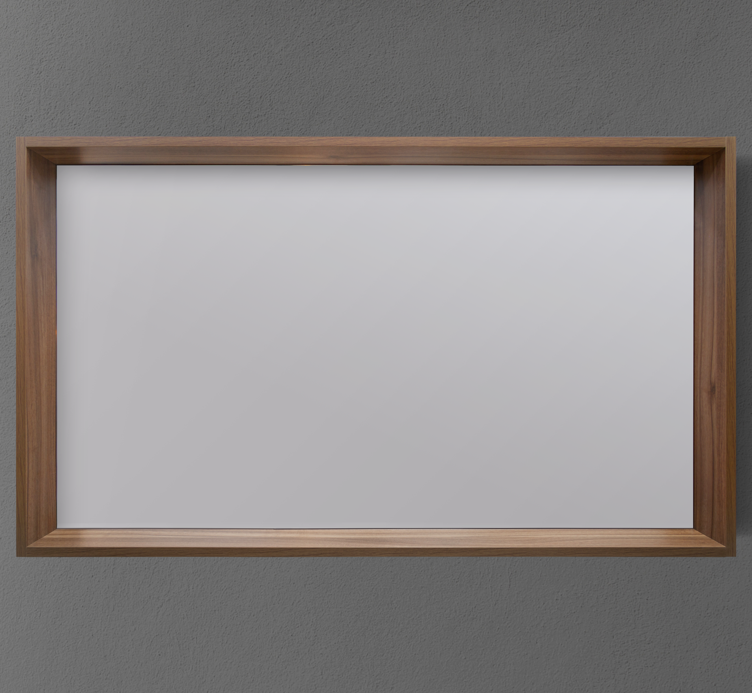47" Framed Mirror with Shelf
