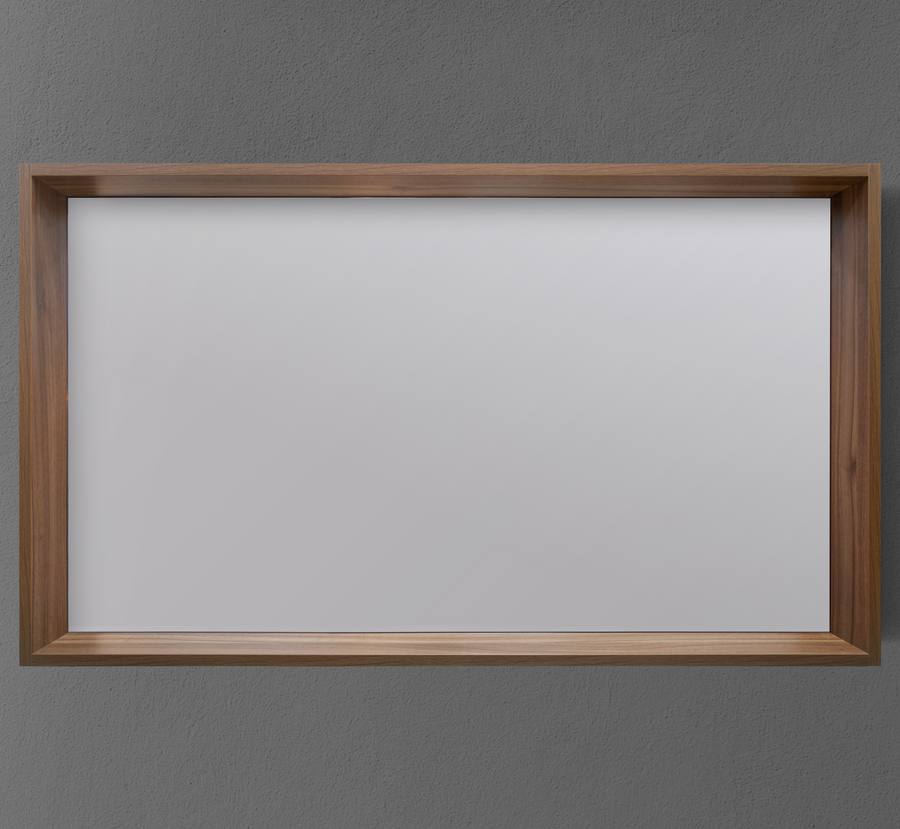 47" Framed Mirror with Shelf