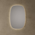 24" Frameless Oval LED Mirror