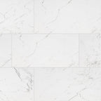 12x24 Marble-style polished porcelain tile on shower walls Mississauga project