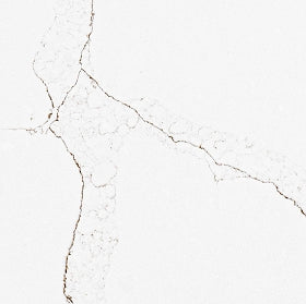 Polar White quartz countertop slab - TF Renovations Mississauga