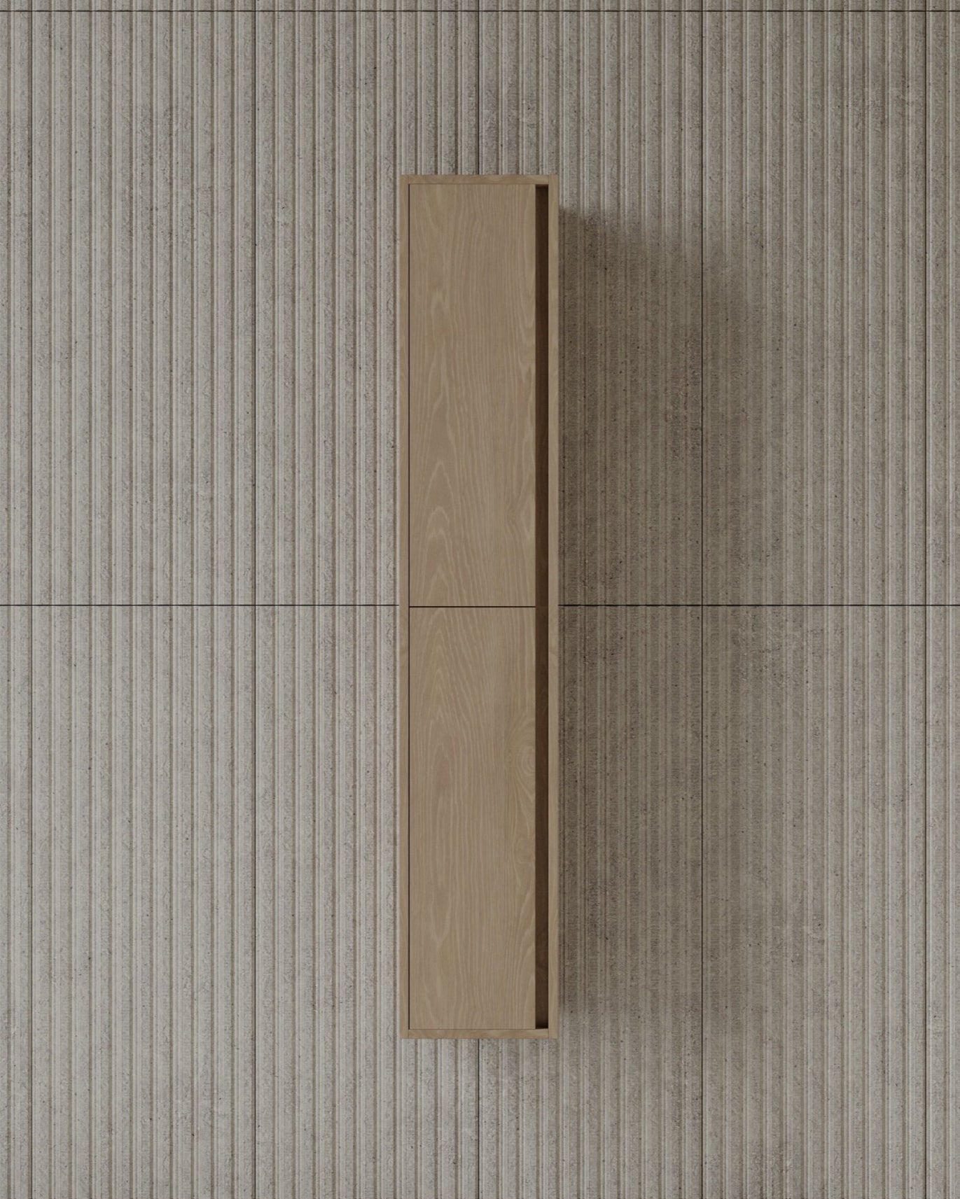 63" Two Door Wood Veneer Cabinet