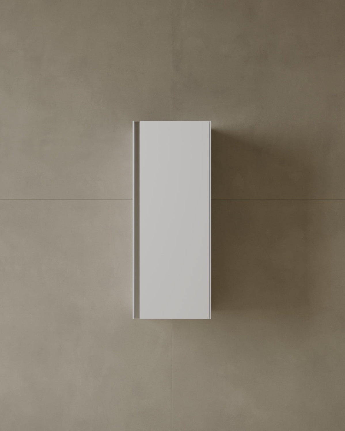 35" Single Door Melamine Cabinet