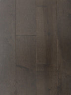 Charcoal Oak Solid Hardwood Flooring plank with deep grey-brown smooth finish – TF Renovations Mississauga