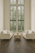 Charcoal Oak 3/4″ solid hardwood flooring in Oakville luxury living room renovation