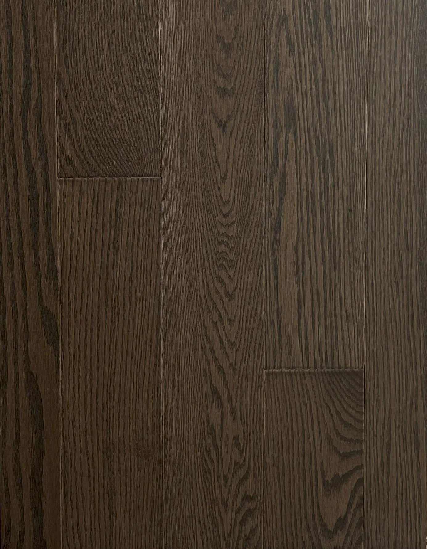 Espresso Brown Solid Hardwood Flooring plank with rich dark smooth finish – TF Renovations Mississauga
