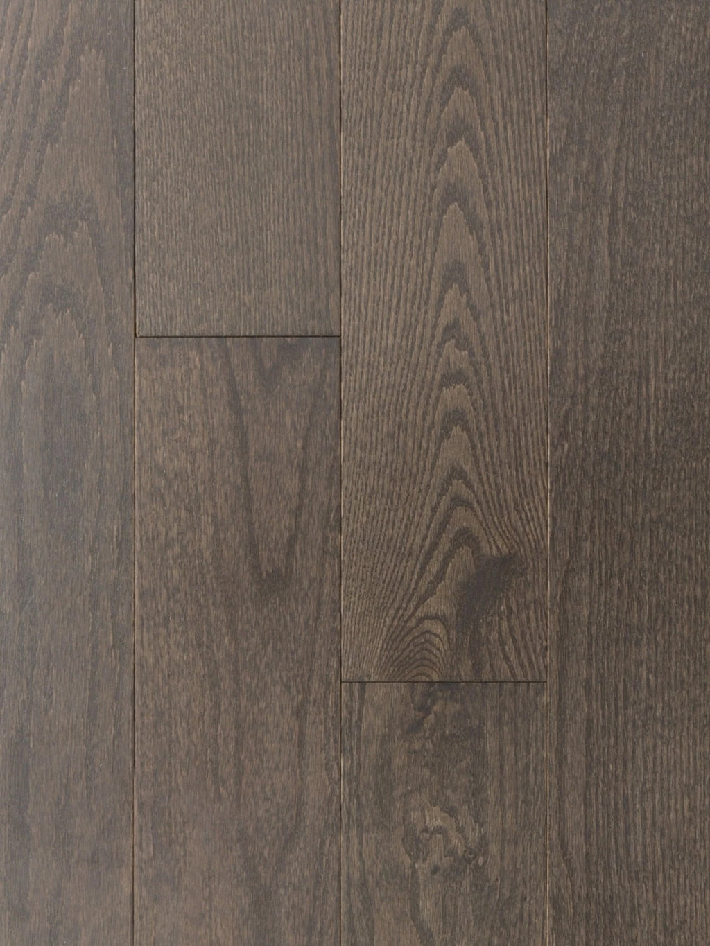 Frosted Walnut Brown Solid Hardwood Flooring plank with cool grey-brown smooth finish – TF Renovations Mississauga