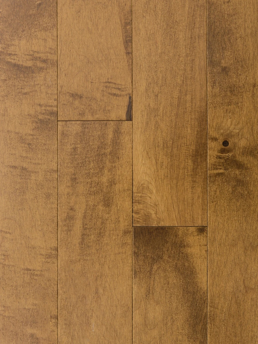 Golden Harvest Oak Solid Hardwood Flooring plank with rich golden-brown smooth finish – TF Renovations Mississauga