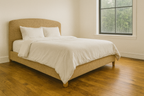 Golden Harvest Oak 3/4″ solid hardwood flooring in Milton inviting master bedroom renovation