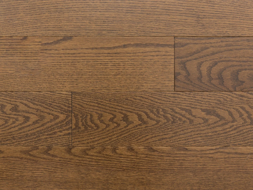 Natural Mocha Oak Solid Hardwood Flooring plank with warm mocha-brown smooth finish – TF Renovations Mississauga