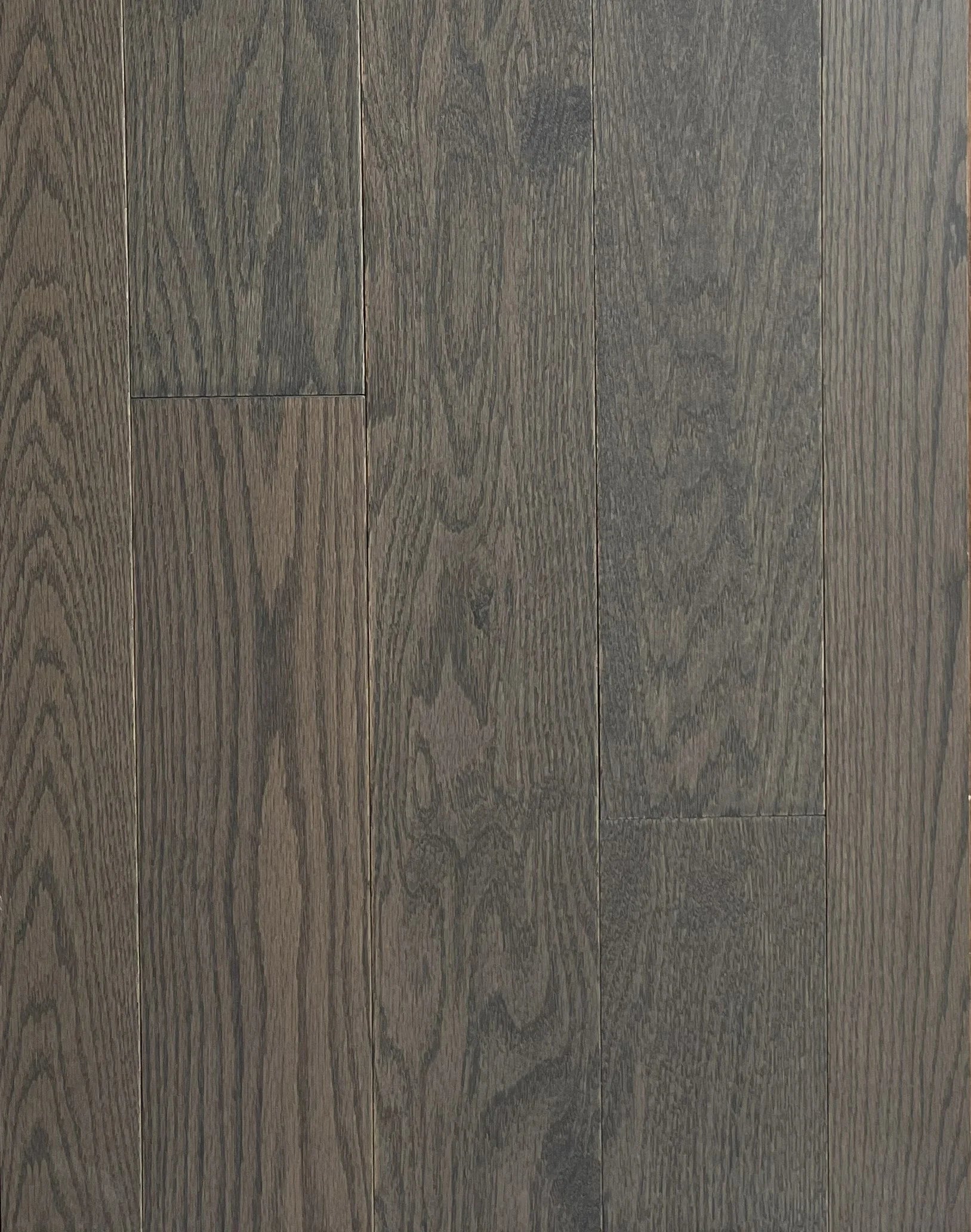 Slate Brown Solid Hardwood Flooring plank with cool brown smooth finish – TF Renovations Mississauga