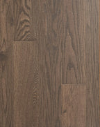 Smoky Mocha Solid Hardwood Flooring plank with warm grey-brown smooth finish – TF Renovations Mississauga
