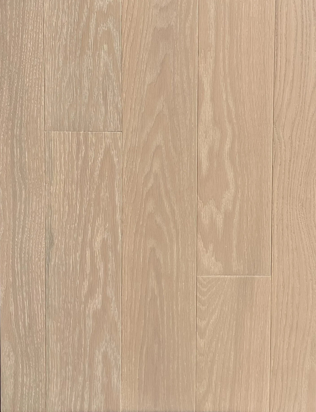 White Oak Sandstone Solid Hardwood Flooring plank with light natural smooth finish – TF Renovations Mississauga