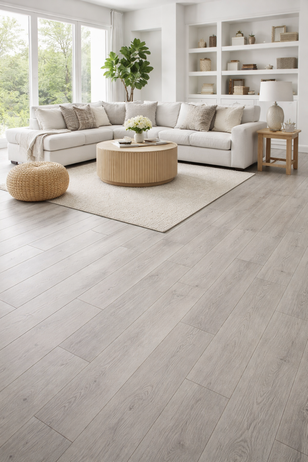 7x60 Arctic Grey Oak SPC Vinyl Plank with realistic matte grey wood texture – TF Renovations Mississauga
