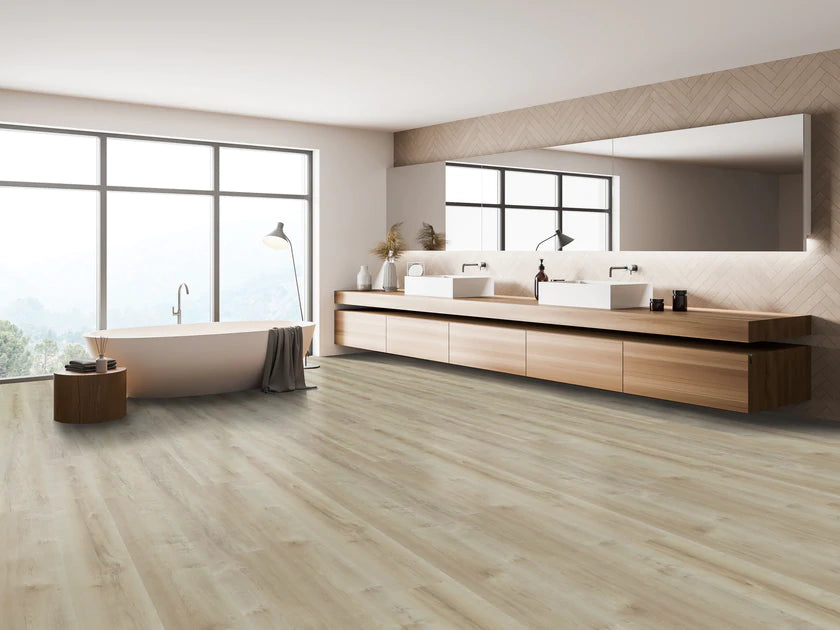 7x60 Canvas Oak Light SPC Vinyl Plank with realistic matte oak texture – TF Renovations Mississauga