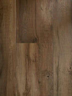 Matte embossed grey wood finish detail on Lead SPC click-lock plank for Guelph kitchens