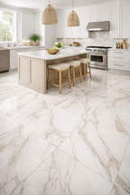 24x24 Golden Bhilai Stone Porcelain Tile with warm golden-beige veining – TF Renovations Mississauga