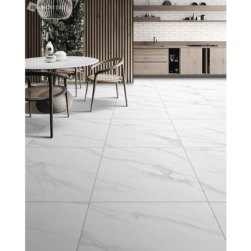 24x24 Pure White Matte Porcelain Tile with bright uniform matte surface – TF Renovations Mississauga