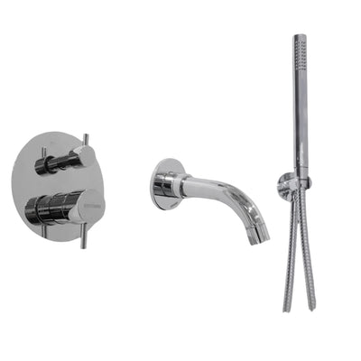 Wallmount Chrome Tub Filler
