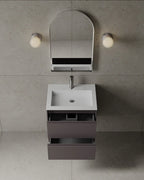 24-Inch Wall-Mounted Matte MDF Vanity - Free delivery