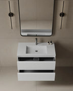 36-Inch Wall-Mounted Matte MDF Vanity - Free delivery