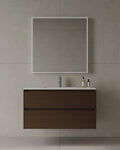 Space-saving 39-inch wall-mounted vanity with drawers in GTA contemporary bathroom
