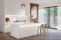 Calacatta Vintage quartz countertop installed kitchen - TF Renovations Mississauga