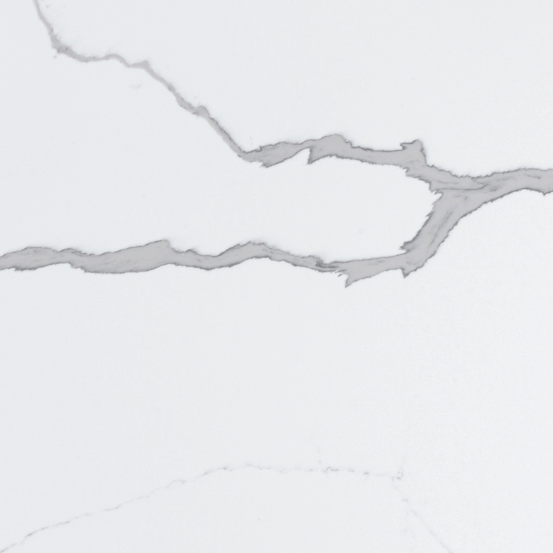 Statuario Caldia quartz countertop detail - TF Renovations Mississauga