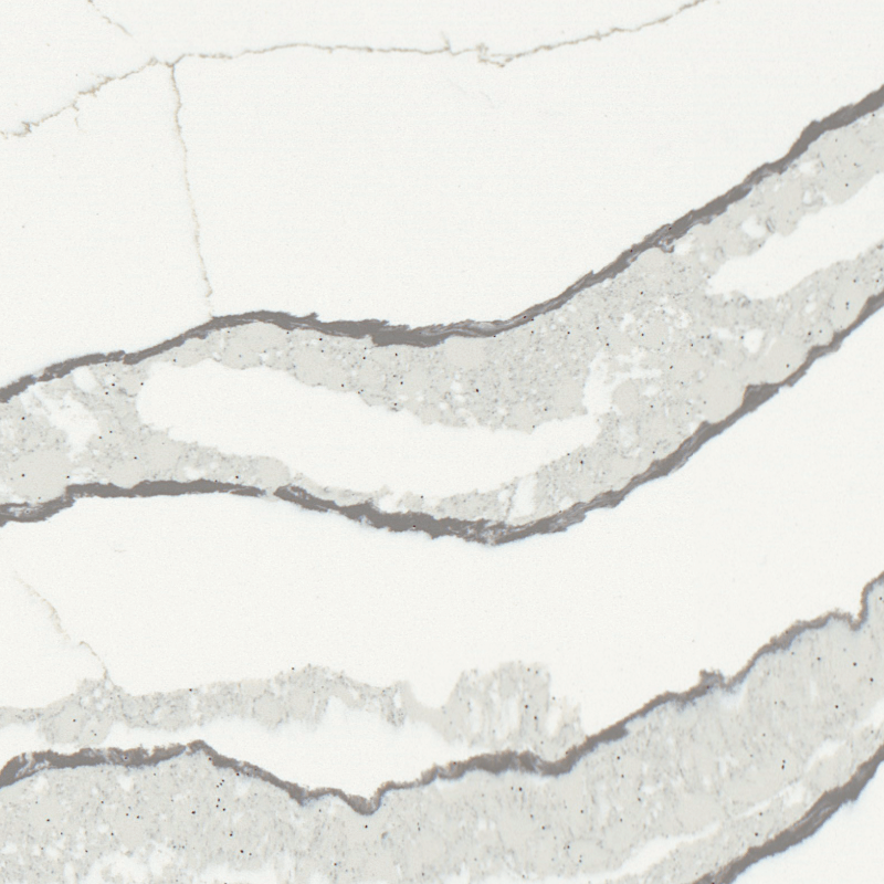 Calacatta Fusion quartz countertop detail - TF Renovations Mississauga