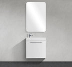 18-Inch Wall-Mounted Modern Bathroom Vanity with integrated acrylic sink – TF Renovations Mississauga