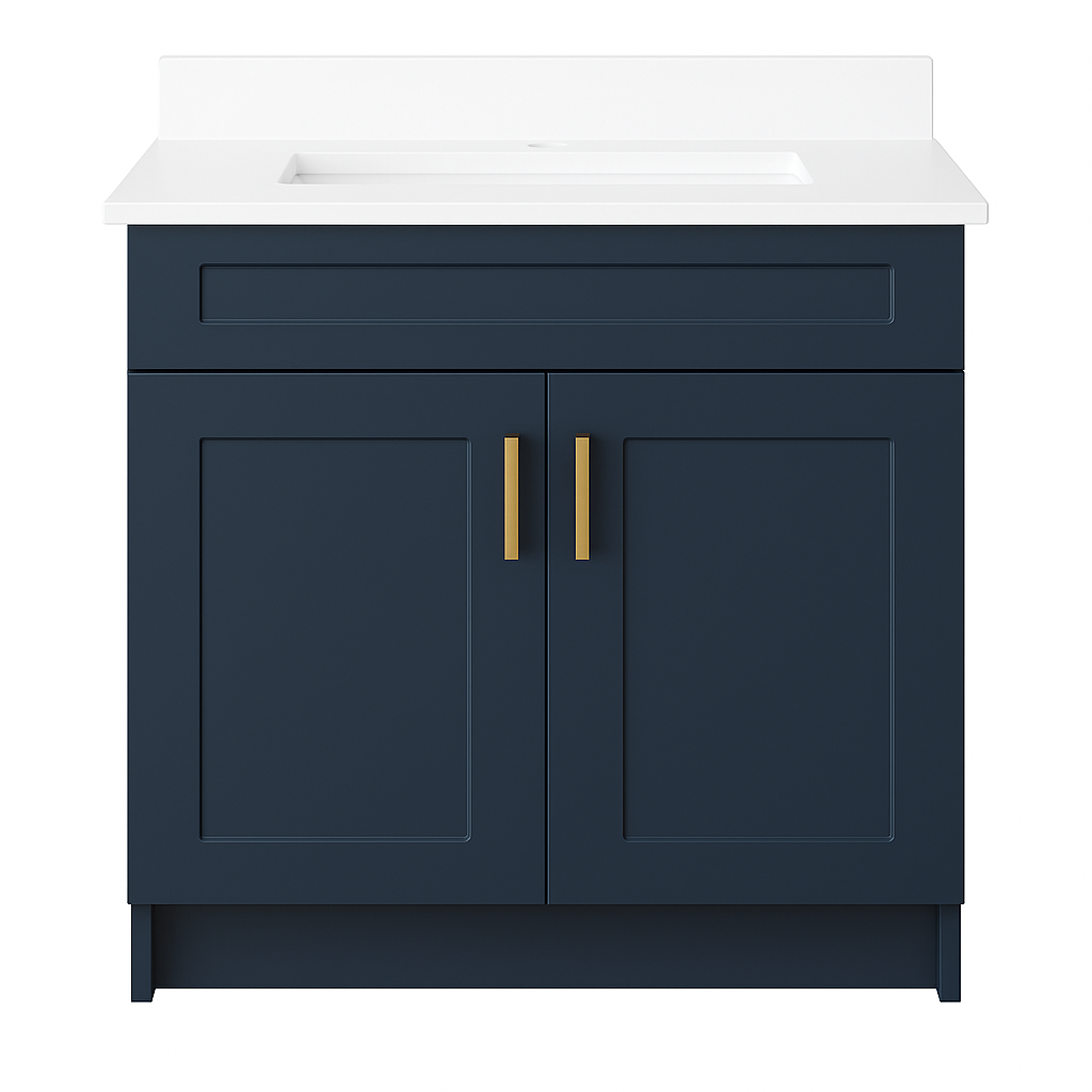 Timeless 24-inch shaker bathroom vanity in GTA guest bath