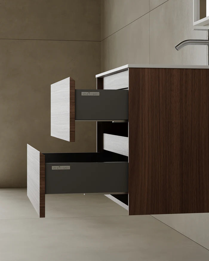 24-Inch Wall-Mounted Bathroom Vanity free delivery